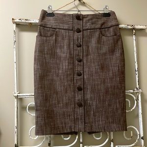Brown Pencil Skirt